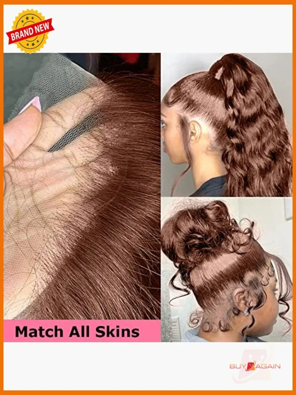 200% Density Body Wave Lace Front Wig Pre Plucked 24 Inch HD Lace